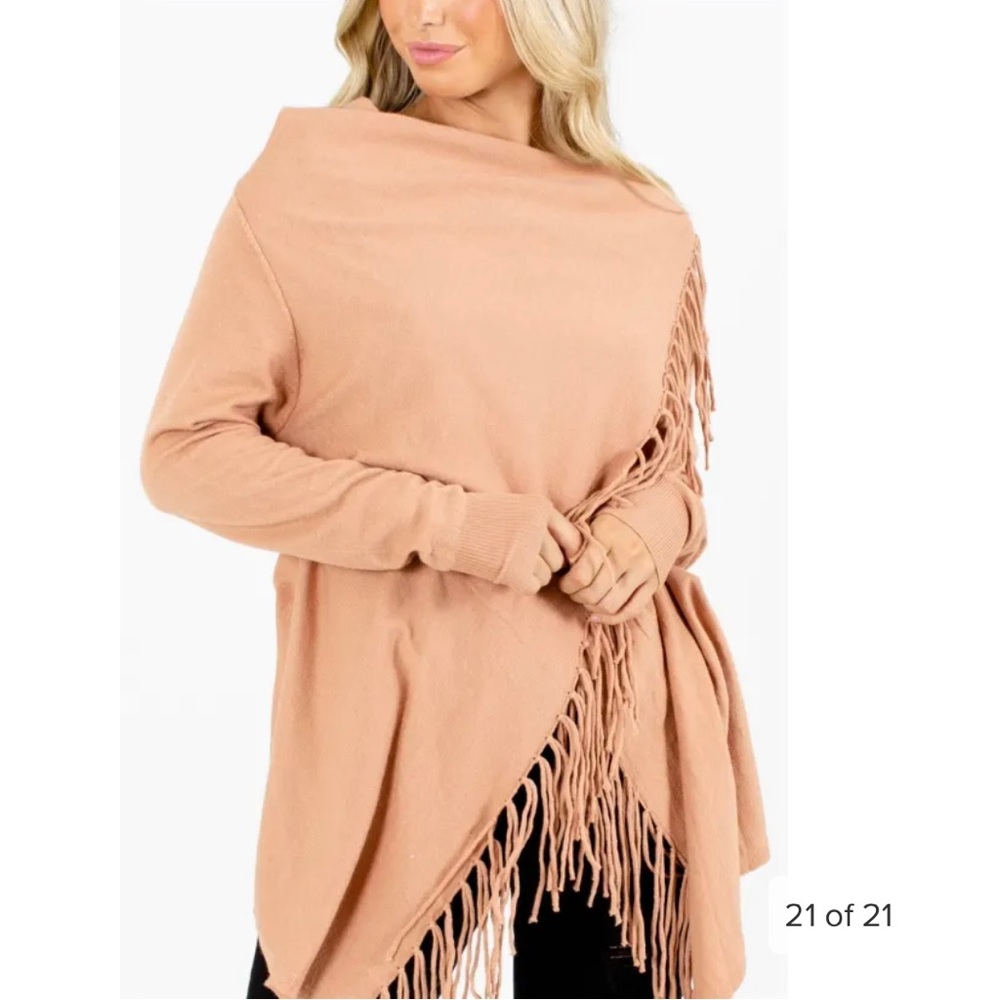 Fringe Cardigan Sweater